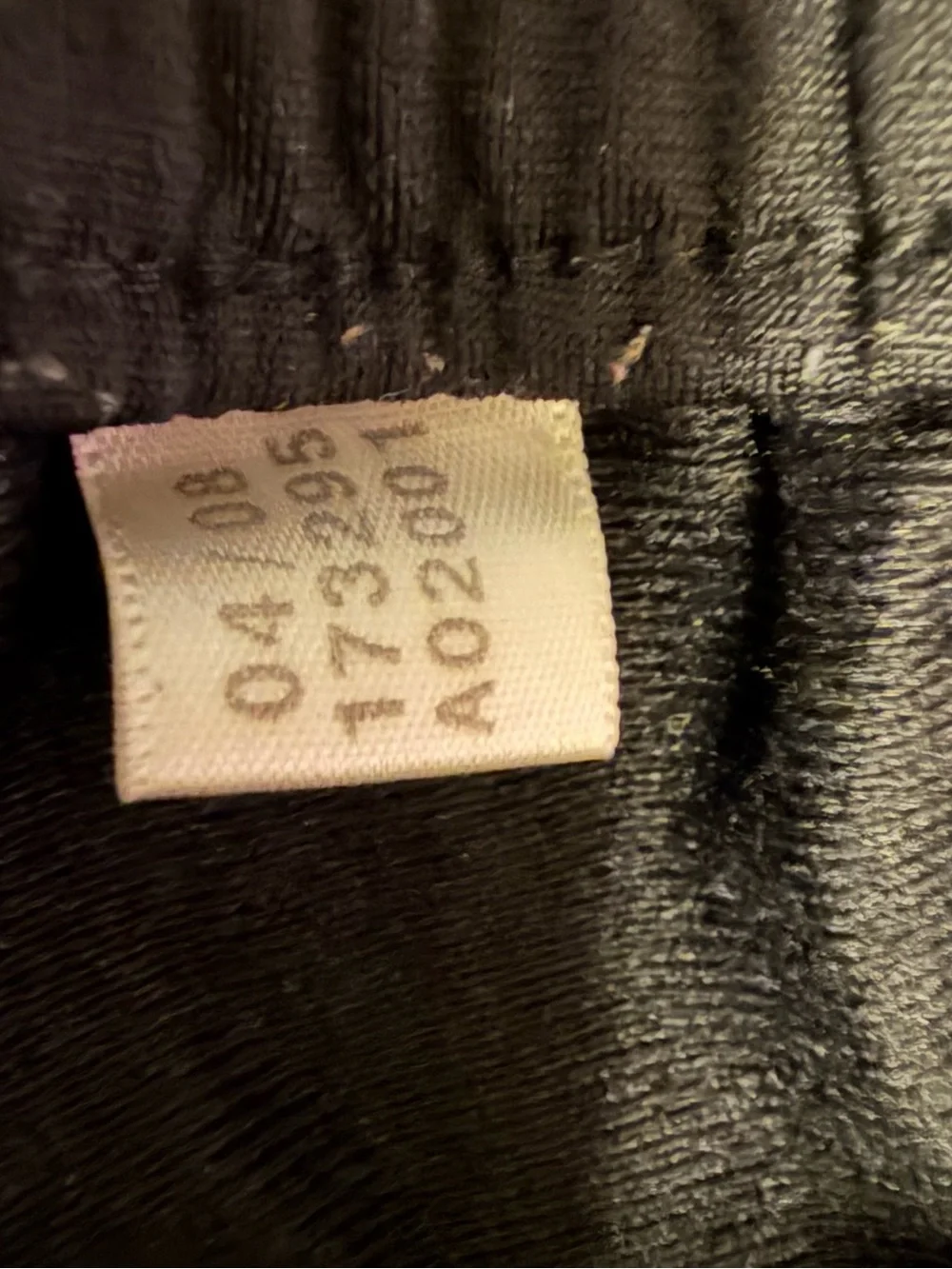 2008 adidas Black Jogger Pants with White Tag Detail